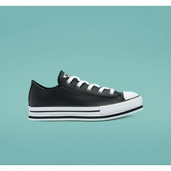 Converse Chuck Taylor All Star Kožené Eva Cierne - Detske Nízké Tenisky